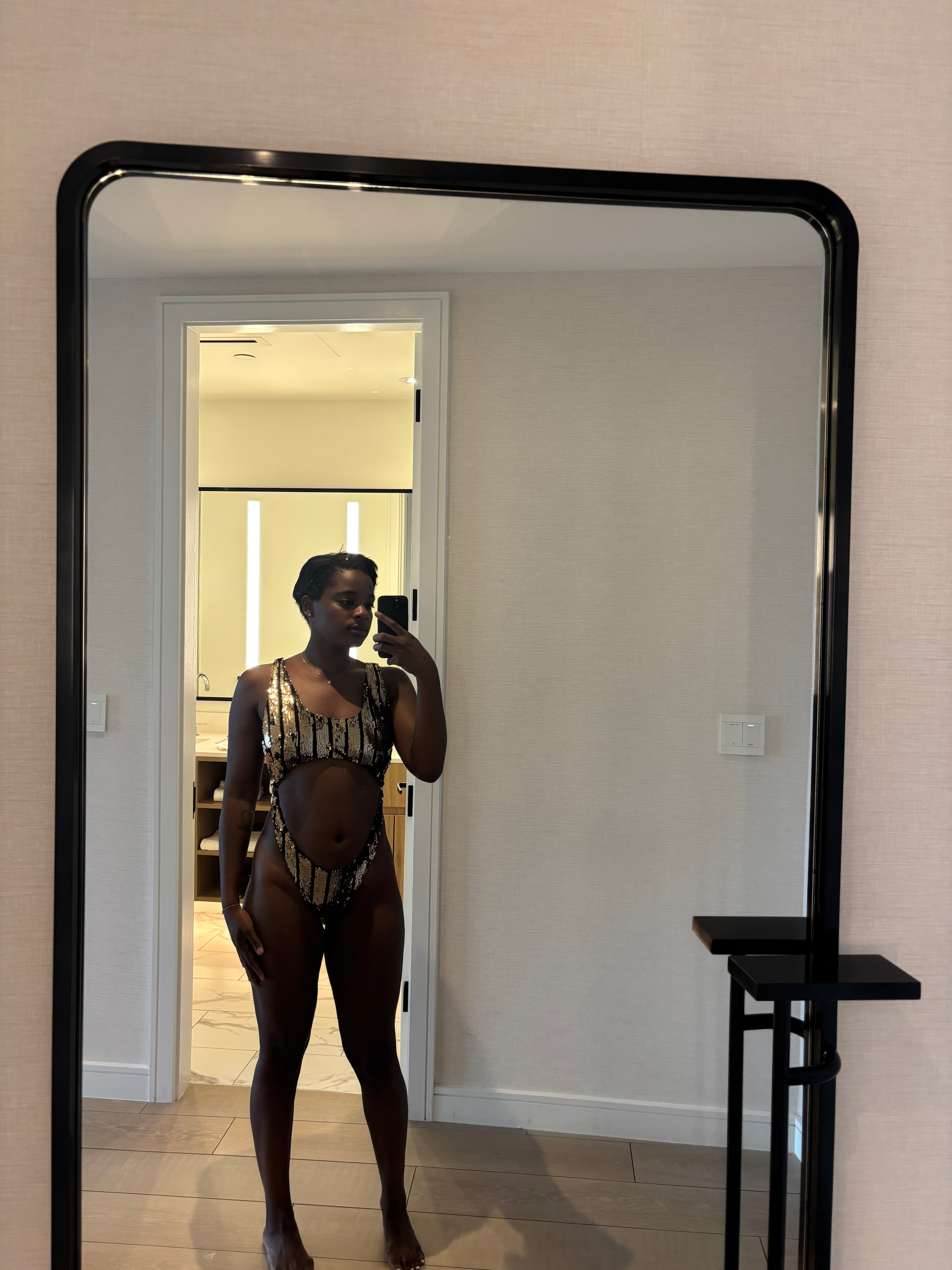 Sparkle one-piece swimsuit