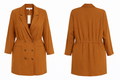 Camel blazer mini dress