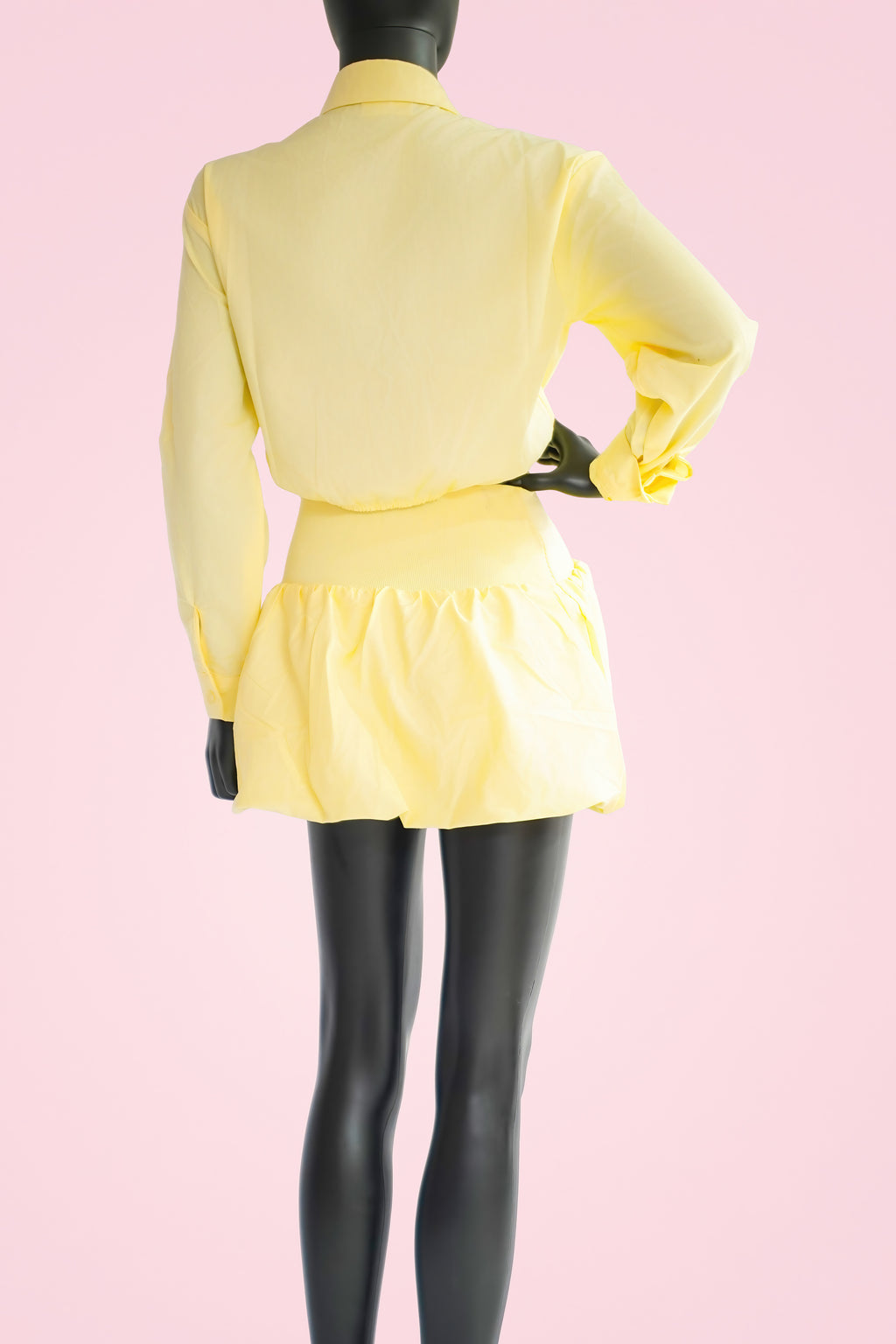 Butter Cream Bubble Skirt Set