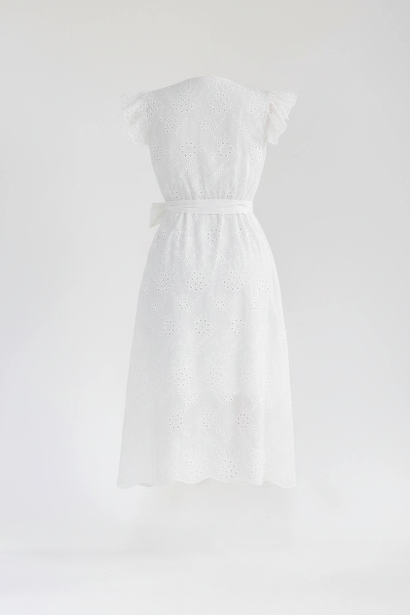 Easy Day Maxi Dress - White Back Ghost