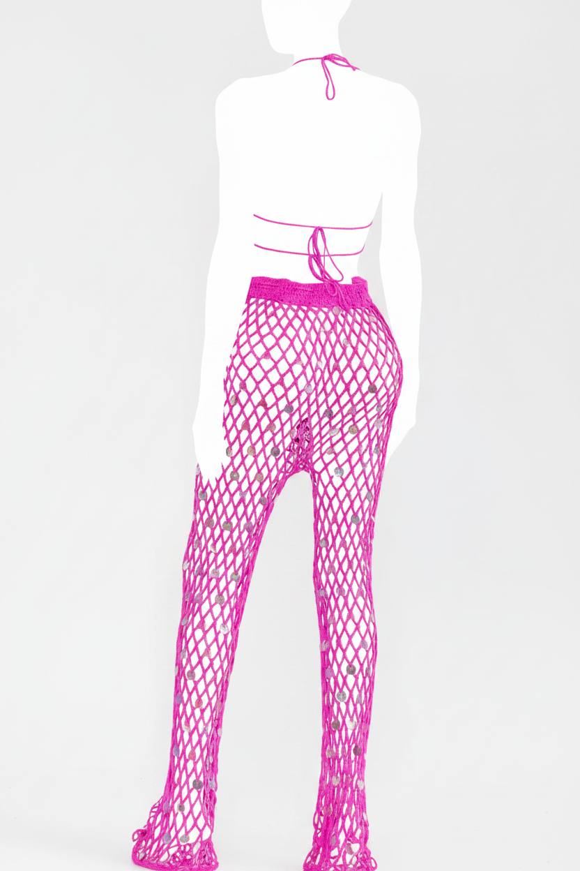 Disco Diva Crochet Set - Back Ghost