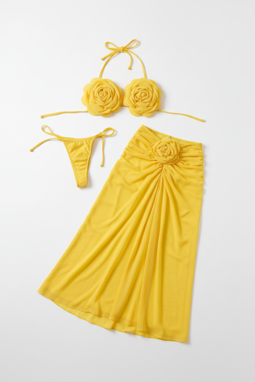 Yellow Petal 3-Piece Set - Full Set