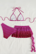 Pink Ombré Ruffle Swim Set - Full Set