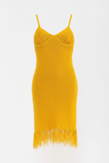Showstopper Fringe Dress - Front Ghost