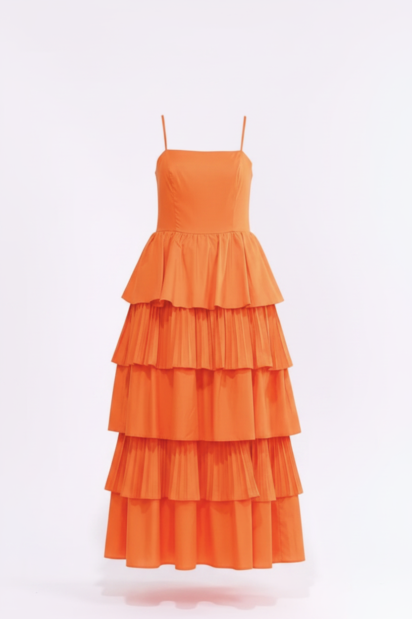 Citrus Dream Maxi Dress - Front Ghost