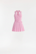 Pleated Tennis Dress - Pink Front Ghost