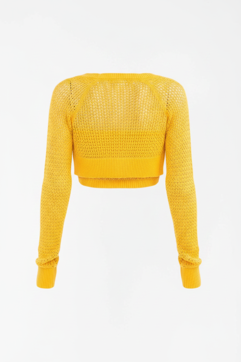 Sunny Stitch Knit Set - Back Ghost
